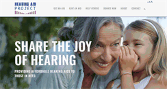 Desktop Screenshot of hearingaiddonations.org